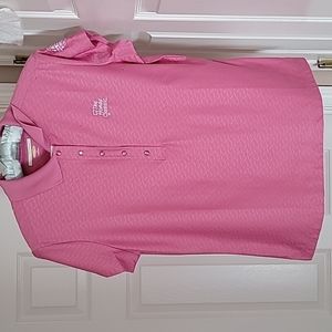 Women's Golf Top-Medium -Dusty Rose w/PGA National emblem - Greg Norman